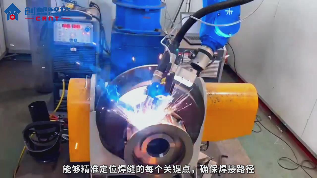 創想焊縫跟蹤系統適配藦卡機器人進行自動化焊接的應用